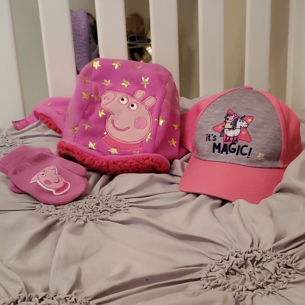 Peppa Pig Hat & Mitten Bundle-Toddler